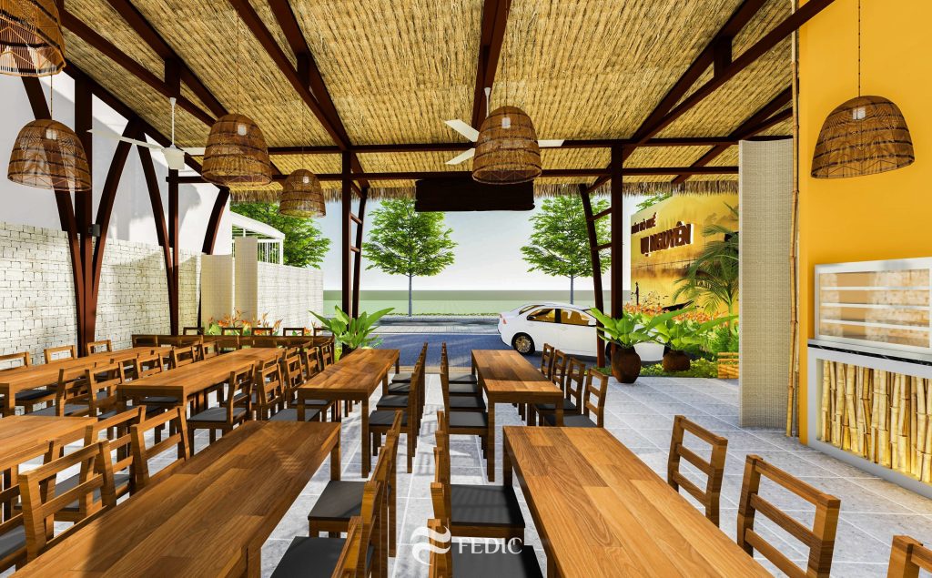 Thiết kế quán Bún Bò Vị Nguyên_Hóc Môn