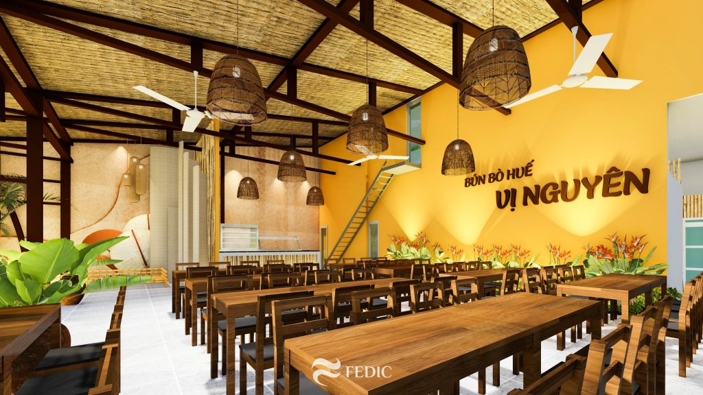 Thiết kế quán Bún Bò Vị Nguyên_Hóc Môn